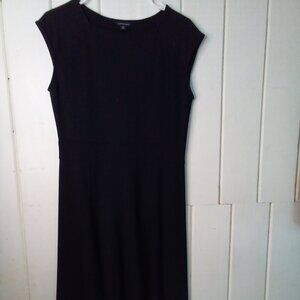 Lands' End Dress Women S 6-8 Sleeveless Classic Heritage Black
